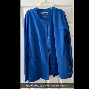 Greys anatomy signature scrub jacket medium